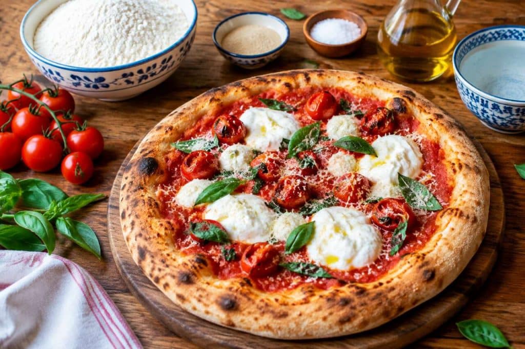 Recette de pizza alla burrata : dégustez la tradition italienne
