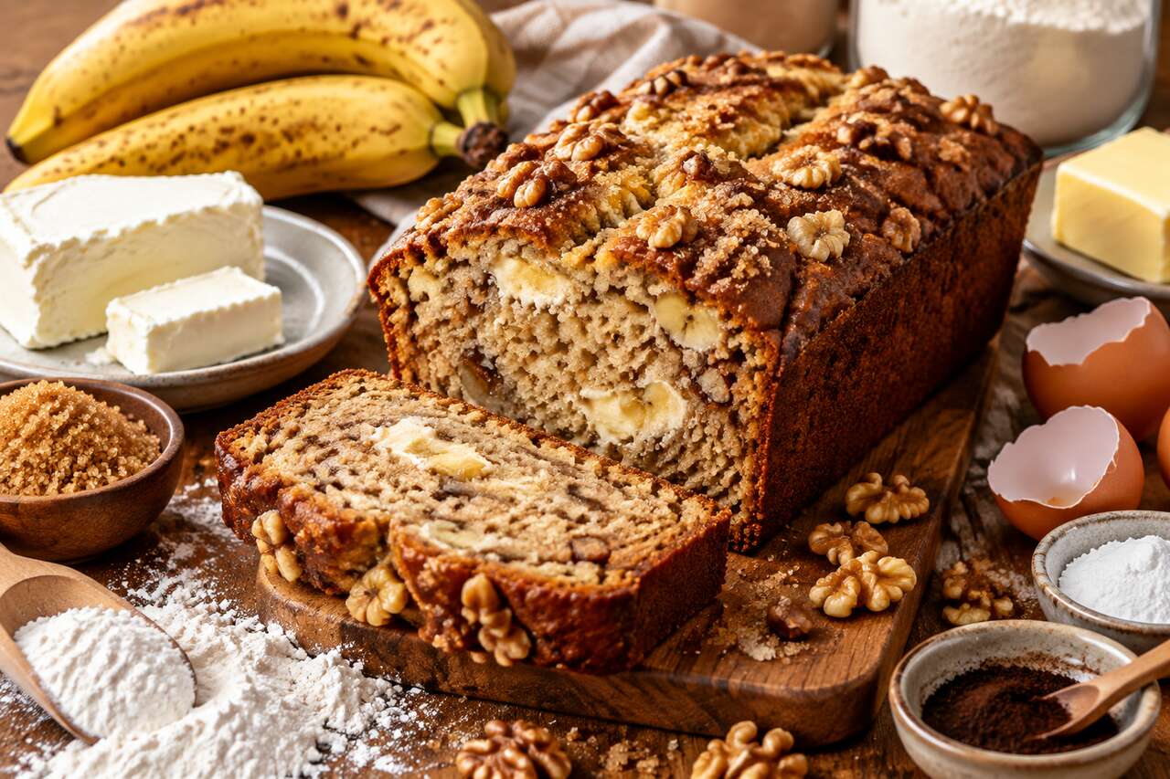 Banana Bread au fromager frais : recette gourmande