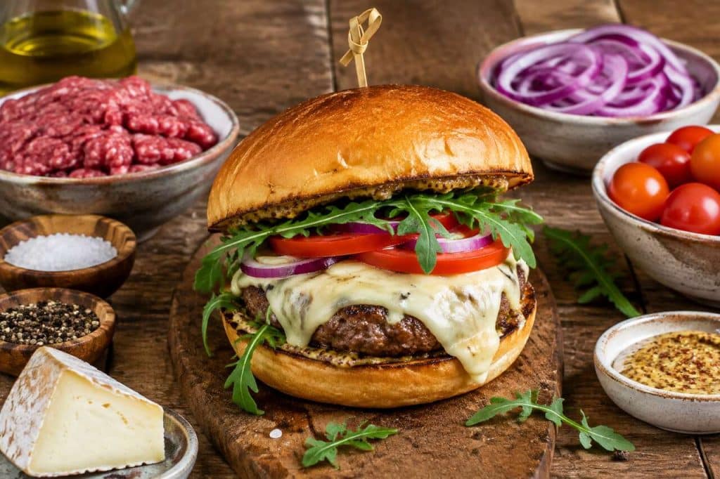 Recette burger bœuf fromage de brebis