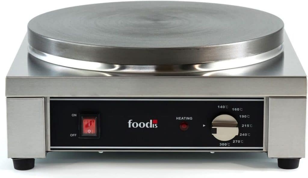 Test de la crêpière professionnelle foodis 2700W automatique