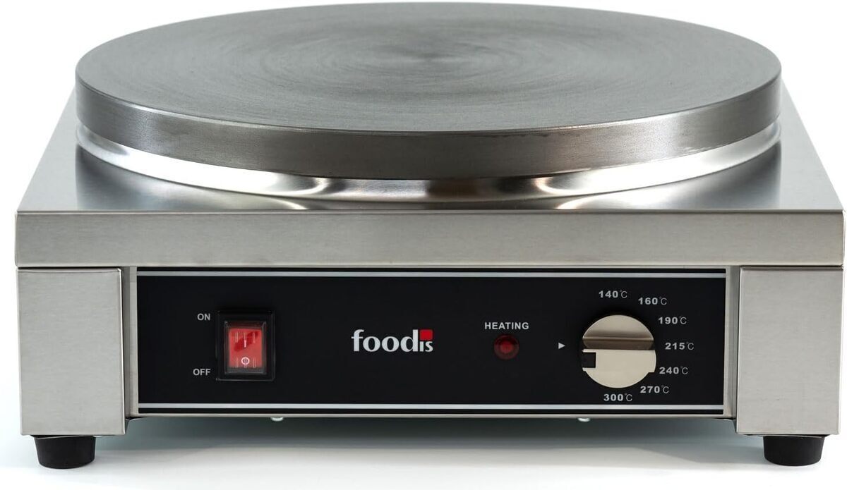 Test de la crêpière professionnelle foodis 2700W automatique